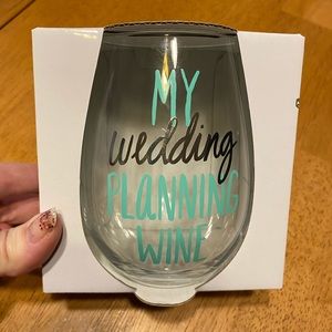 “My Wedding Planning Wine” XL wine glass